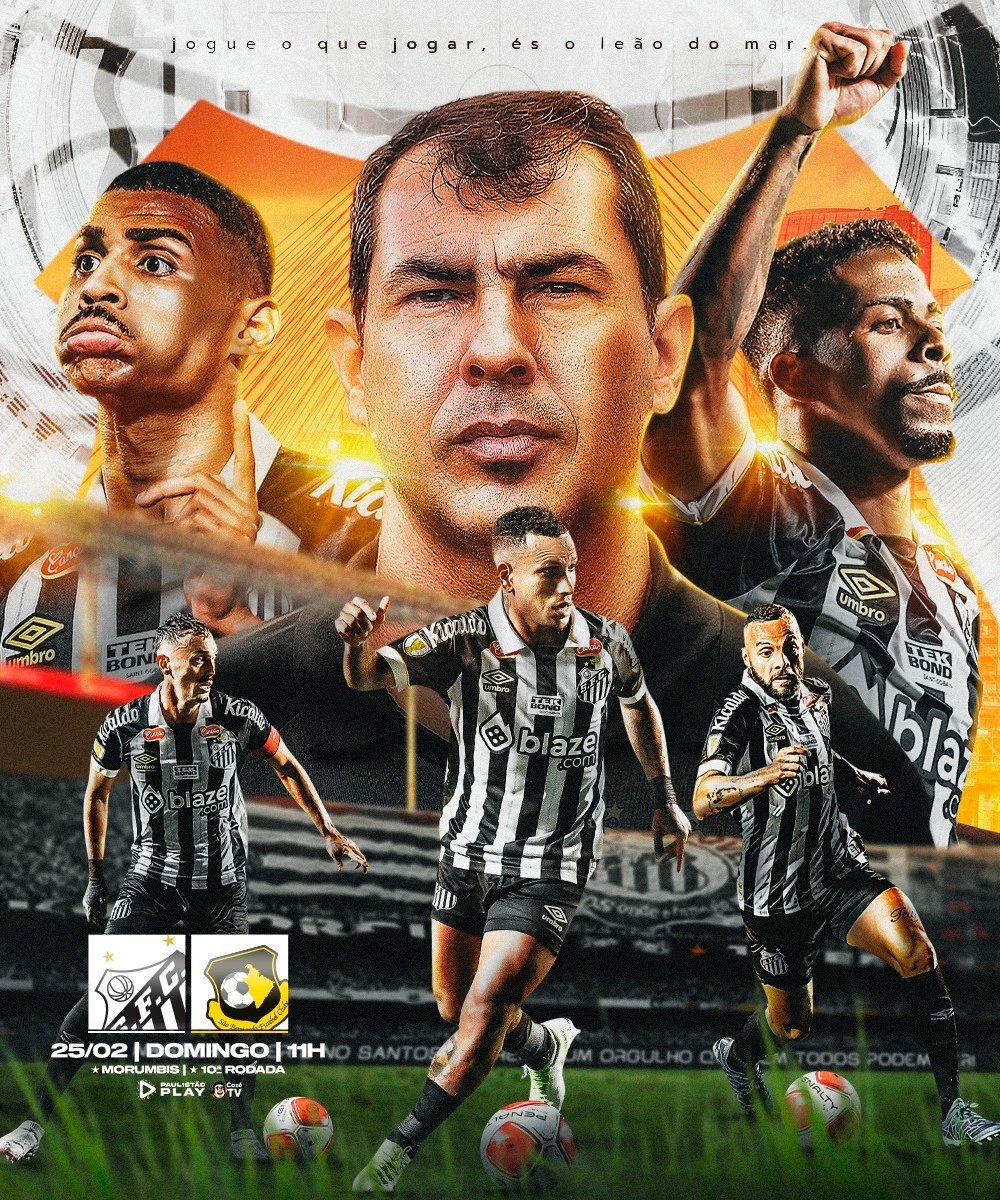 Arte de Luís Felipe Benitez — Matchday Oficial · Santos FC