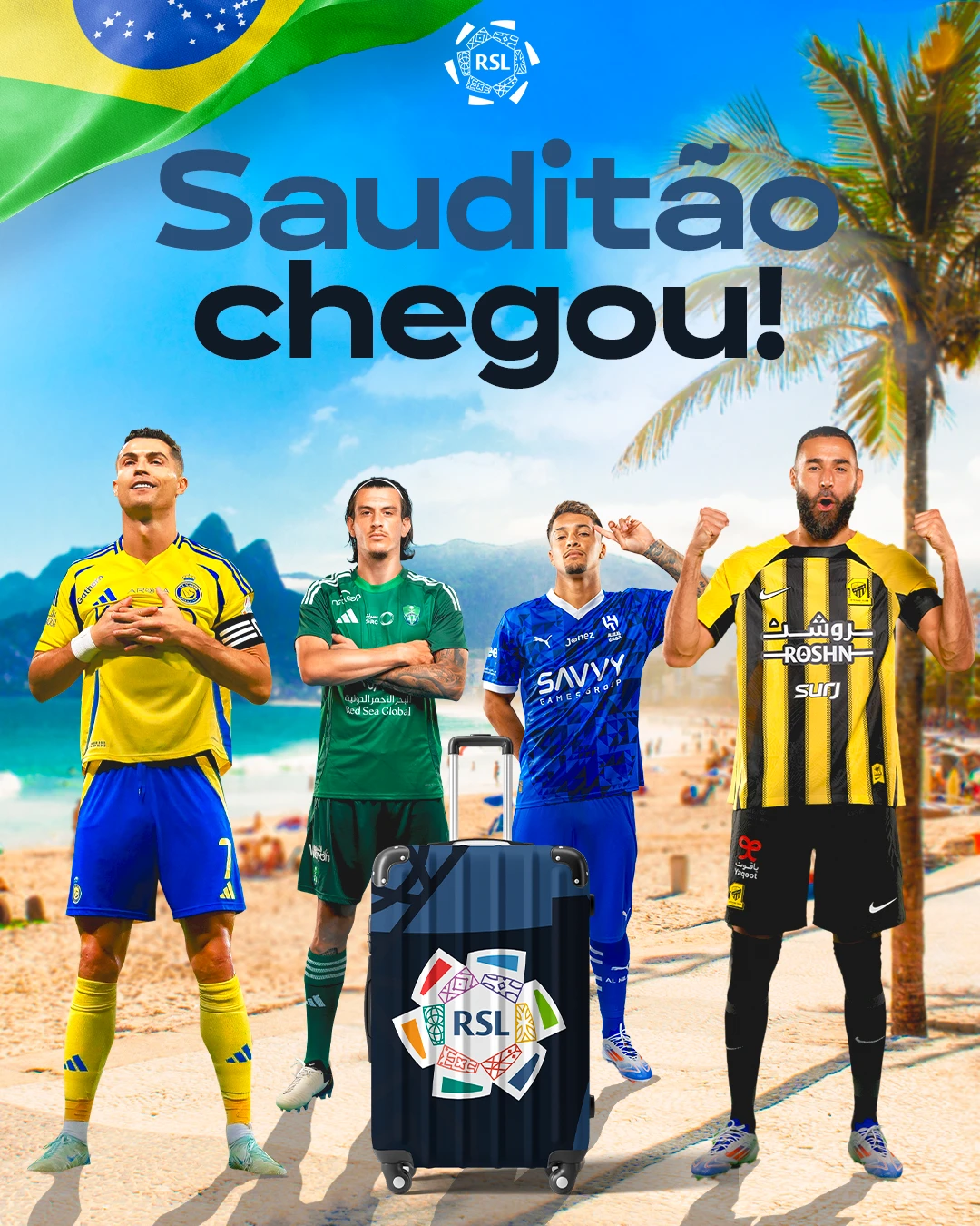 Arte de Luís Felipe Benitez — Saudi Pro League BR